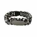 Paracord Wristband (Black/White)